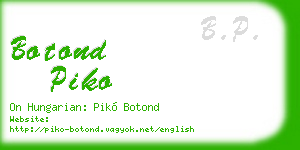 botond piko business card